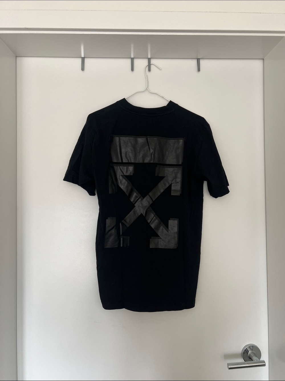 Off-White Black Short Sleeve Crewneck Tee
